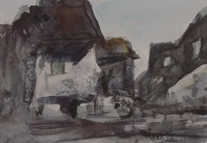 Eine Gruppe von Häusern von Hercules Brabazon Brabazon