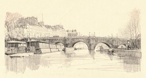 Pont Neuf vom Schleusen aus gesehen, 1915