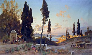 Blick über den Bosporus, Konstantinopel von Herman David Salomon Corrodi