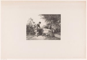 Zwei Paare in einem Park von Herman Frederik Carel ten Kate