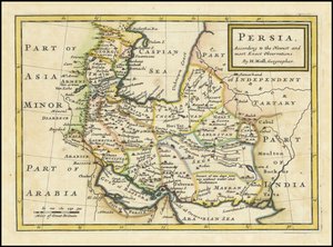 1740 Karte von Persien