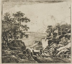 Der Wasserfall, aus der Serie Set of Landscapes von Herman Naijwincx