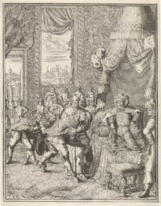 Vasco da Gama bei einer Audienz beim König von Kalkutta