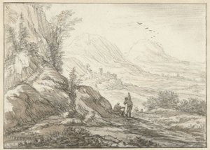 Berglandschaft mit Blick auf ein Tal