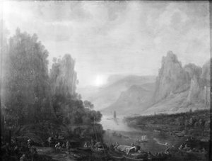 Rheinlandschaft bei Bingen von Herman Saftleven