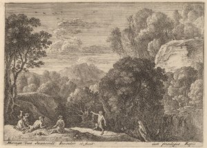 Ein tanzender Satyr von Herman van Swanevelt
