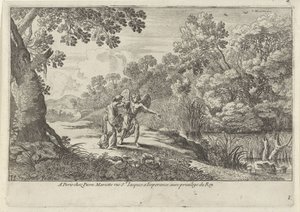 Hagar und der Engel (Oudtestamentische voorstellingen) von Herman van Swanevelt