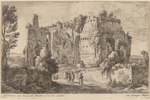 Landschaft mit dem Kardinal von Herman van Swanevelt