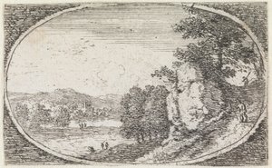 Landschaft (Nr. 19 aus der Serie: Variae campestrum fantasiae) von Herman van Swanevelt