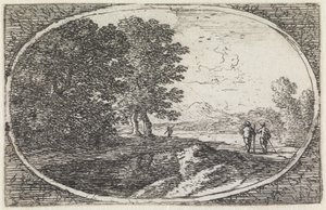 Landschaft (Nr. 20 aus der Serie: Variae campestrum fantasiae) von Herman van Swanevelt