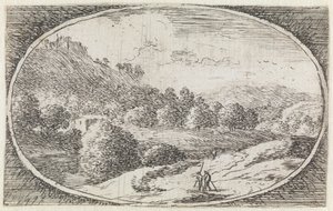 Landschaft (Nr. 22 aus der Serie: Variae Campestrum Fantasiae) von Herman van Swanevelt
