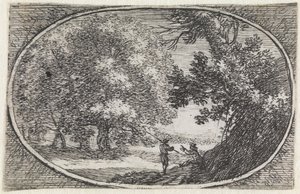 Landschaft (Nr. 2 aus der Serie „Variae campestrum fantasiae“) von Herman van Swanevelt