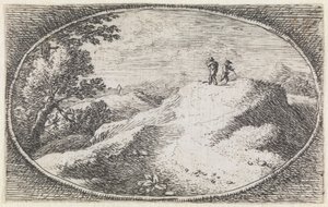 Landschaft (Nr. 3 aus der Serie: variae campestrum fantasiae) von Herman van Swanevelt