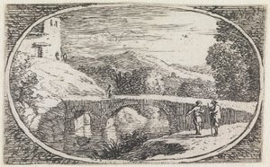 Landschaft (Nr. 6 aus der Serie: variae campestrum fantasiae) von Herman van Swanevelt