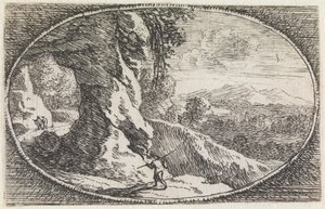 Landschaft (Nr. 9 aus der Serie: Variae campestrum fantasiae) von Herman van Swanevelt
