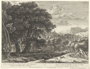 Venus und Adonis auf der Jagd von Herman van Swanevelt