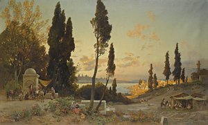Blick über den Bosporus, Konstantinopel von Hermann David Salomon Corrodi