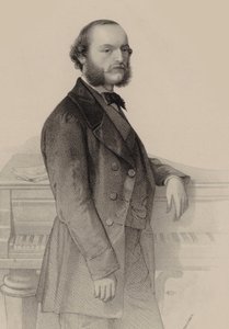 Porträt des Pianisten und Komponisten Désiré Magnus 1828-1884 von Hermann Raunheim