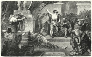 Brutus über dem Körper von Julius Caesar, 44 v. Chr. von Hermann Vogel