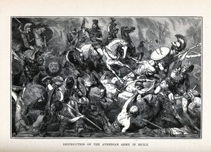 Zerstörung der athenischen Armee in Sizilien von Hermann Vogel