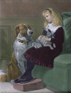 Ihre einzigen Spielkameraden, graviert von George H. Every, veröffentlicht von Arthur Lucas, 1872 von Heywood Hardy