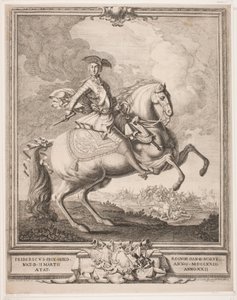 Friedrich V. als Kronprinz zu Pferd von Hieronimo Miani