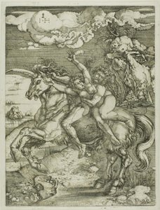 Entführung der Proserpina auf einem Einhorn von Hieronymous Hopfer
