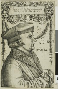 Porträt eines Mannes von Hieronymous Hopfer