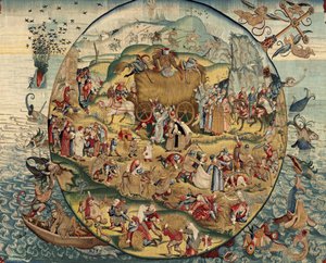 Wandteppich inspiriert von der Arbeit von Hieronymus Bosch, ca. 1560