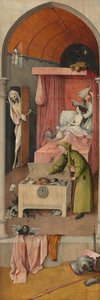Der Tod und der Geizige, ca. 1485-1490 von Hieronymus Bosch