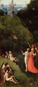 Irdisches Paradies. Aus: Vier Visionen des Jenseits von Hieronymus Bosch