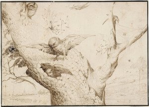 Eulennest, um 1505-10 von Hieronymus Bosch