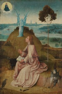 Johannes der Evangelist auf Patmos von Hieronymus Bosch