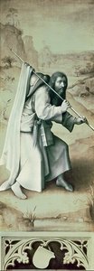 St. Jakobus der Ältere, Außenseite des linken Flügels des Jüngsten Gerichts Altars von Hieronymus Bosch