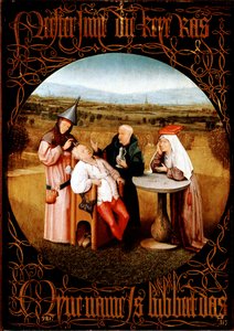 Die Extraktion des Steins der Torheit von Hieronymus Bosch