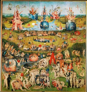 Der Garten der Lüste, Triptychon, Mitteltafel von Hieronymus Bosch