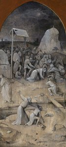 Die Versuchung des heiligen Antonius. Triptychon, Rückseite: Die Gefangennahme Christi, 1500-1501