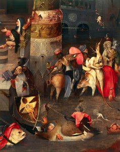 Triptychon der Versuchung des heiligen Antonius (Mittelteil) von Hieronymus Bosch