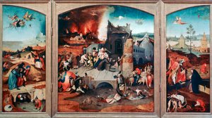Triptychon der Versuchung des heiligen Antonius, ca. 1480-1516 von Hieronymus Bosch