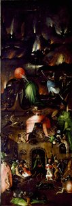Triptychon des Jüngsten Gerichts: rechtes Panel, Hölle von Hieronymus Bosch