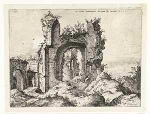 Erster Blick auf die Thermen von Caracalla