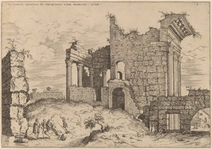 Zweite Ansicht des Forums von Nerva von Hieronymus Cock