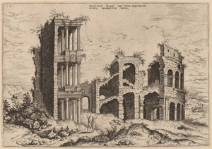 Das Septizonium und das Kolosseum von Hieronymus Cock