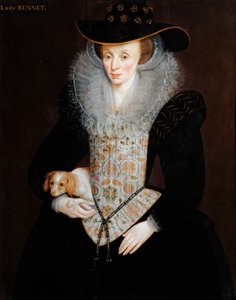 Porträt von Lady Bennet, ca. 1590 von Hieronymus Custodis