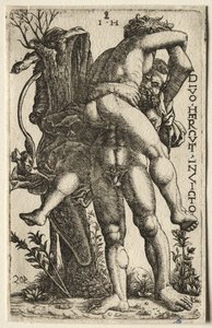 Herkules und Antäus von Hieronymus Hopfer