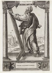 Heiliger Judas Thaddäus (Christus und die zwölf Apostel, und Heiliger Paulus) von Hieronymus Wierix