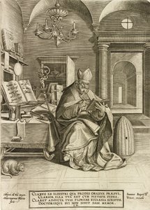 Heiliger Ambrosius, aus der Serie Die vier Kirchenväter