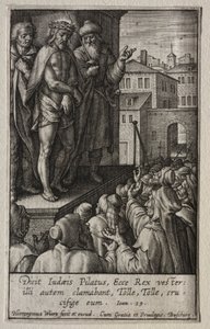 Die Passion: Christus dem Volk präsentiert von Hieronymus or Jerome Wierix