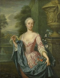 Porträt von Claudine van Royen (geboren 1712), Frau von Pieter Teding van Berkhout