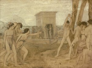 Junge spartanische Mädchen fordern Jungen heraus von Hilaire Germain Edgar Degas